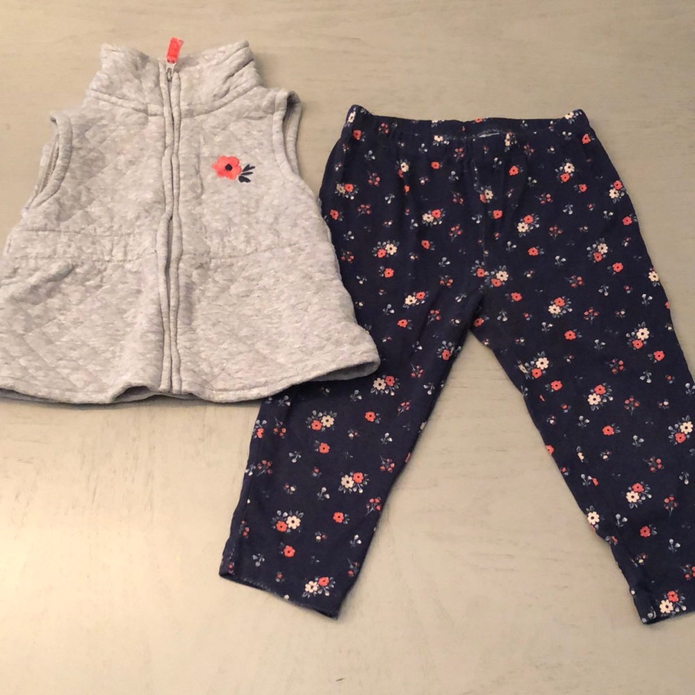 18 mos Girl’s vest and pants set